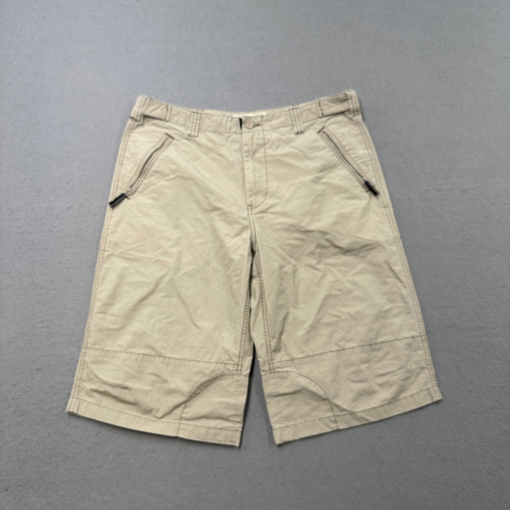 Giordano Shorts Mens 36 Beige Relaxed Fit Khakis Skater Utility Hunting Gorpcore
